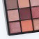 Palette of shadows for the eyelids, 16 colors