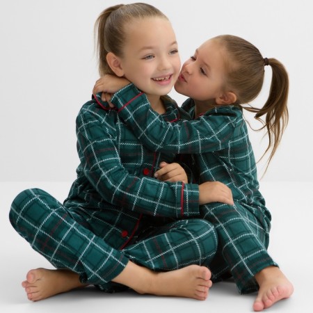 New Year. PAZHAMA Children's KAFTAN Green Mood, size 30 (98-104 cm)-4