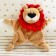 Comforter for newborns, "lion", 30x27 cm