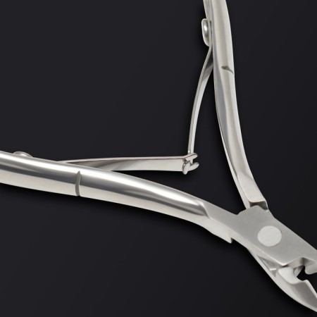 Manicure nippers for the cutter “Premium”, double spring, 10.6 cm, blade length - 6 mm, on the blist, silver color-10