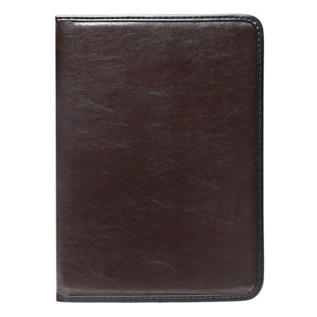 Business folder, artificial leather, 370 x 275 x 30 mm, with a metallic press, the handle “luxury” brown 6D041-1