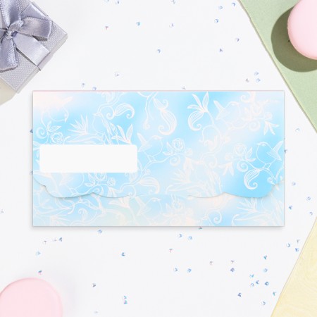 Money envelope "Happy Birthday!" Flower composition, 18.5 x 8.5 cm-2
