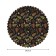 The tablecloth “Leaves on a dark background”, round, Saten, d = 150 cm