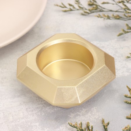 Square Square from gypsum with mowed corners is small, 9x3.5cm, gold-1