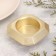 Square Square from gypsum with mowed corners is small, 9x3.5cm, gold