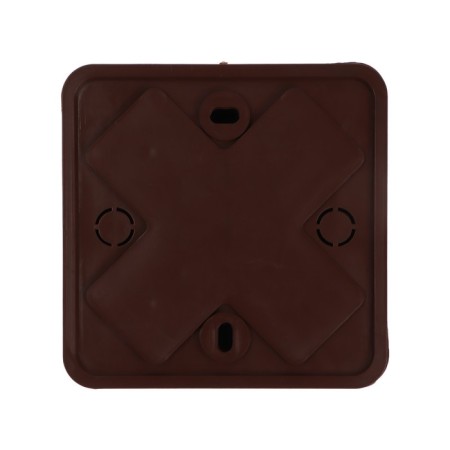Single box for the cable channel Ural Pak, 75x75x20, IP40, Dark Tree, KR-513180075--2
