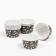 Muffin baking uniform, black in white peas, 3.8 x 3 cm