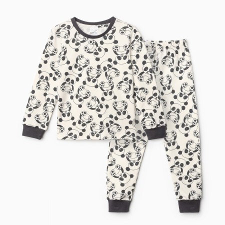 Pajama nursery, milk/gray color, height 110-116 cm