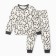 Pajama nursery, milk/gray color, height 110-116 cm