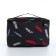 Cosmetic bag with lightning, black color