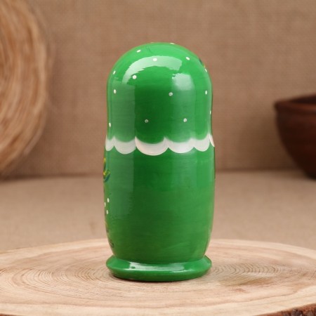 Nesting doll "Anastasia", green dress, 5 doll, 16 cm-2