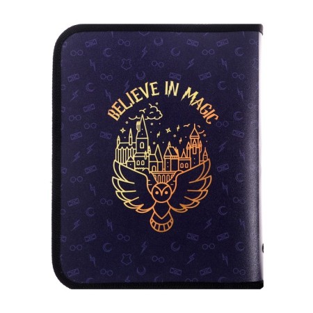 Folder for notebooks A5, 180 x 230 x 25 mm, lightning around, calligrata "magic", in the style of Harry Potter, PM-A5-04 plastic 0.5-3