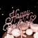 Topper "Happy Birthday", pink, with a bow, give beautifully