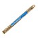 The knitting needles are straight, metal, 35 cm/3.0 mm