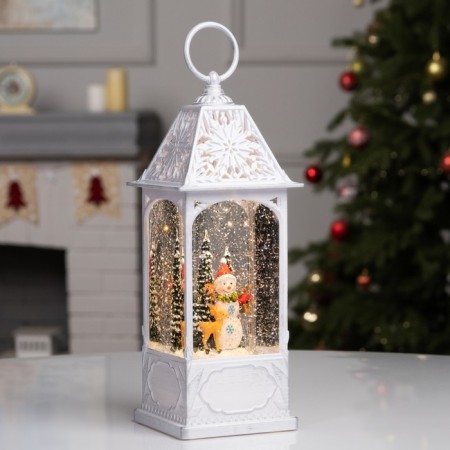 LED figure “New Year's Eve”, 28.4x10.4x10.4 cm, music, aah3, usb, glow warm white