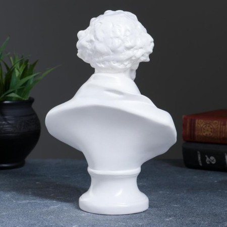 Bust Pushkin Big white 15x22x7cm-2