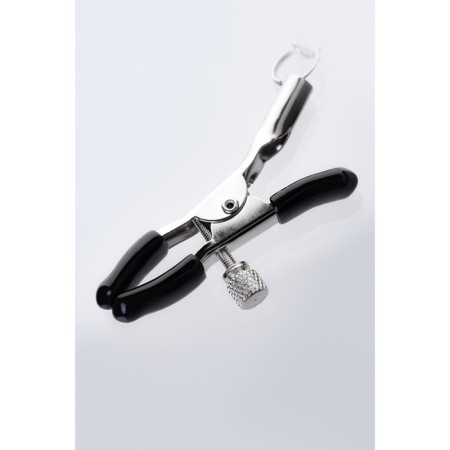 Clamps for nipples with a penis ring, Toyfa Metal, silver-black-2
