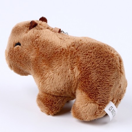 Soft toy "Capybara", on a key fob, 12 cm-2