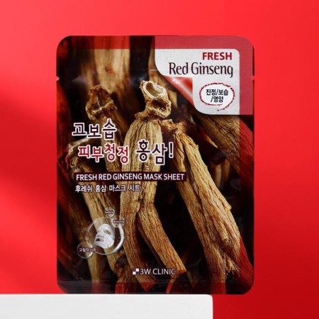 Facial Facial Mask 3W Clinic with ginseng extract, 23 ml