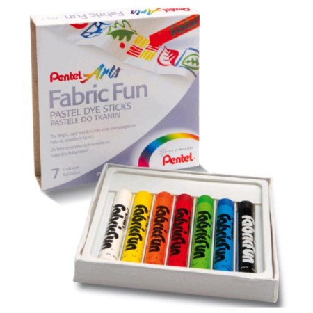 Pastel for Pentel FabricFun Pastels, 7 colors, 8/60 mm