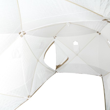 Tent Winter Cube of the Square "Premium" 4.2x2.1 m, 2 k, on the floor 8.8 sq.m, 3 layers, olive-4