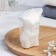 Figure candle "Male torso", 10 cm, white
