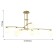 Equilibrium hanging chandelier 1400 mm, G9LED 45W