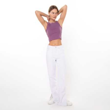 Women's jeans, white color, size w28 l32