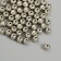 Beads for creativity plastic "silver" d = 0.8 cm set 500 grams