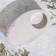 Close "narrow oval. Marble" from gypsum, 11.5x7x4cm, marble with purple stripes