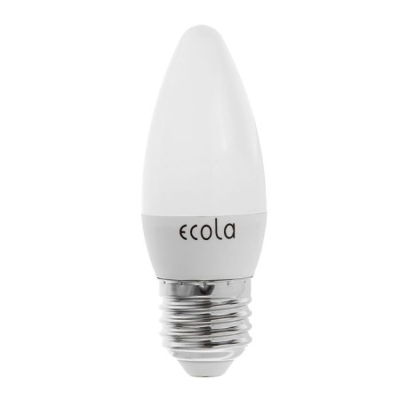 LED LED ECOLA "candle", E27, C37, 6 W, 4000 K, 101x37 mm, daytime white-1
