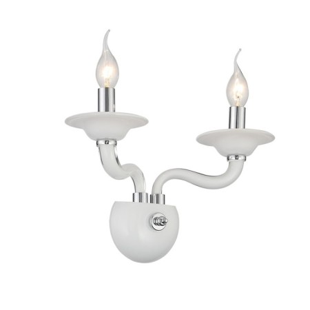 Sconces st. SL1112.501.02. Serenatta. 2x40 watts, E14, 35x37 cm, chromium color, white-11