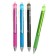 Ballic handle with erased ink, line 0.8 mm, blue rod, tinted body with rubber holder, mix