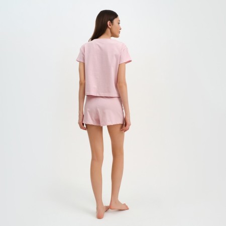 Female pajamas (T-shirt and shorts) KAFTAN "BASIC" size 48-50, pink color-2
