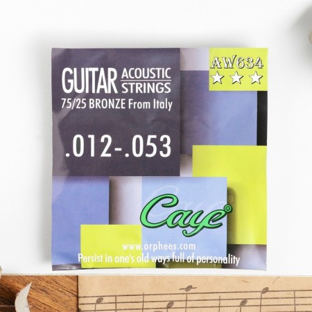 Strings for the acoustic guitar Orphee AW634, 012-053-1