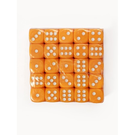 Playing bones, 1.6 x 1.6 cm, set 50 pcs, yellow-2