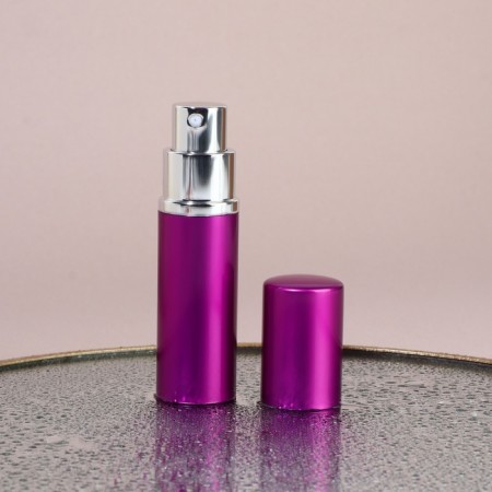 Perfume bottle, with a spray, 10 ml, purple color-3