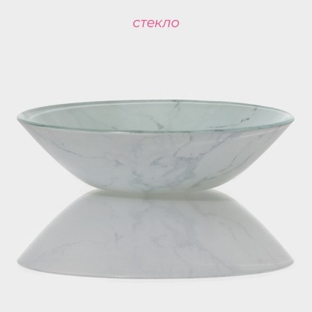 Glass Glass Daulay "Marble White", 740 ml, 18.5 × 5 cm-1