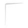 Bracket, 300x250x1 mm, metal, white, 1 pc.