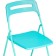 Fold plastic stool, metal/plastic, blue/blue 43x46x81 cm