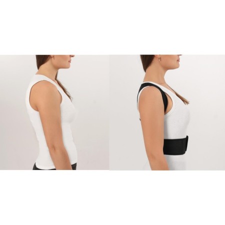 Massner-fixer for posture, Velcro, size L, Black color-6