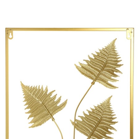 Panel interior metal "Fern leaves" blue-gold 1x39.5x60 cm-3