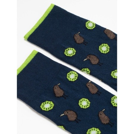 Men's cotton socks diwari happy "kiwi", size 25, dark blue color-2