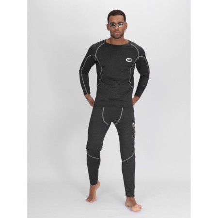 Male thermal underwear, size 52-54, dark gray color-9