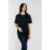 T -shirt adult, size 50, black color
