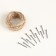 Gift box "Banderah" wooden with nails and a rope 30 × 21 × 12.5 cm