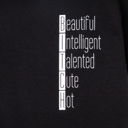 Women's T-shirt KAFTAN "Beautiful", black, rr 40-42-6