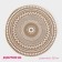 Serving napkin on the table "Africa", d = 38 cm, white color