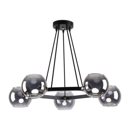 Lamp Ceiling Economy light 51527/5CR+BK GR, 5x60W, E14, 50x64.5x64.5 cm, chromium color