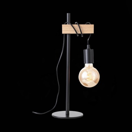 Evoluce bedside lamp. SL1142.404.01. Bagetti. 1x60 W, E27, 17x14x46 cm, black color, light wood-1